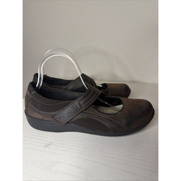 Clarks Shoes - Clarks Cloudsteppers Casual Slip On Mary Jane Womens Size 10 M Brown Walking